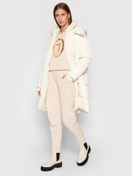 Trussardi Trussardi Зимно яке 56S00680 Екрю Regular Fit