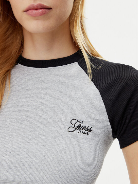 Guess Guess Тишърт W5GP61 KA0H1 Сив Regular Fit