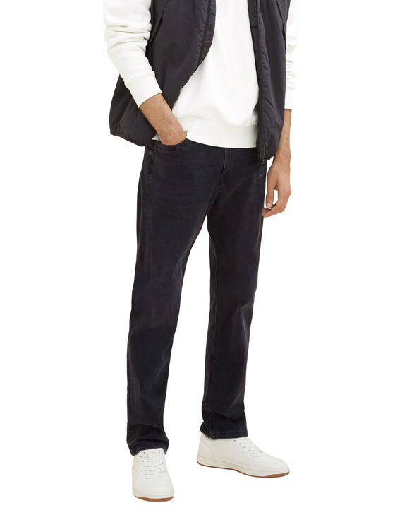 Tom Tailor Jeans hlače 1034119 Črna Regular Fit