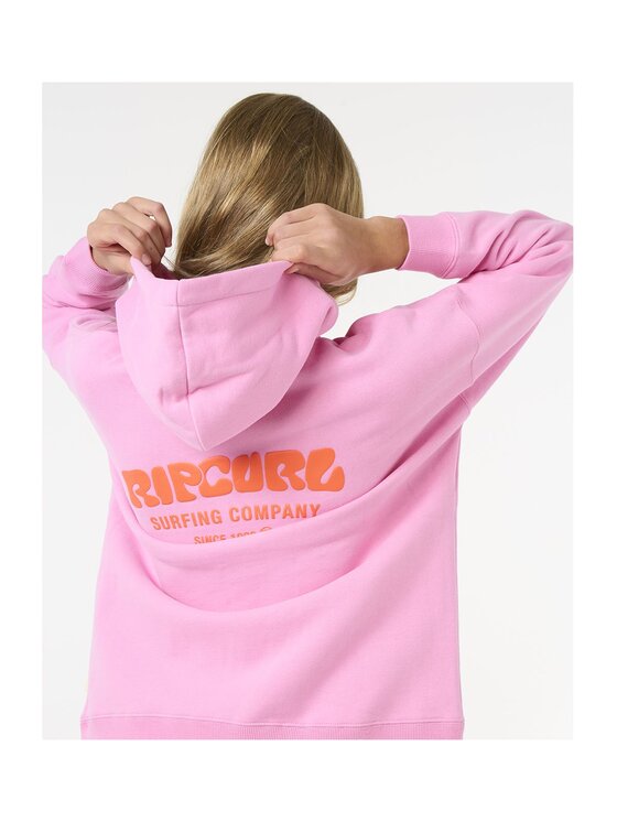 Rip Curl Rip Curl Bluza Surf Puff Hood-Girl Różowy Relaxed Fit
