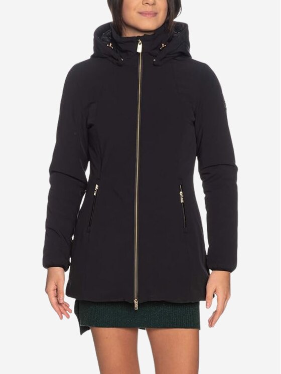 Yes Zee Yes Zee Płaszcz Giubbino donna Czarny Regular Fit