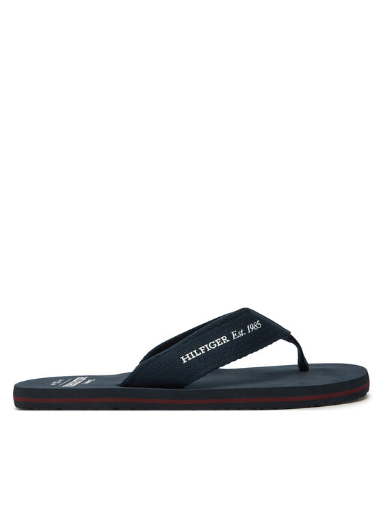 Tommy Hilfiger Tommy Hilfiger Japonki Hilfiger 85 Beach Sandal FM0FM05339 Granatowy