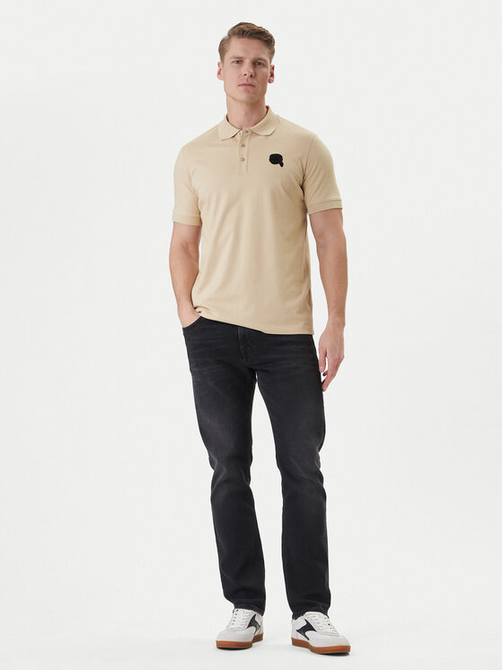 KARL LAGERFELD KARL LAGERFELD Polo majica 745015 562231 Bež Regular Fit