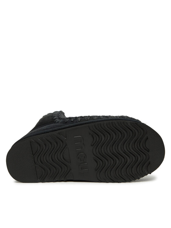 Mou Mou Śniegowce Eskimo Scoubidoo Lace FW101124A Czarny