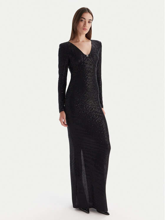 HUGO HUGO Sukienka wieczorowa Nammery 50546245 Czarny Slim Fit