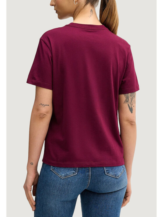 Calvin Klein Jeans Calvin Klein Jeans T-shirt LV047E821G Bordeaux Casual Fit