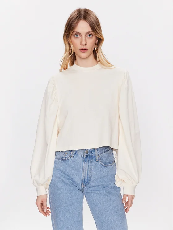 Edited Bluse Eniz EDT6759001 Écru Relaxed Fit