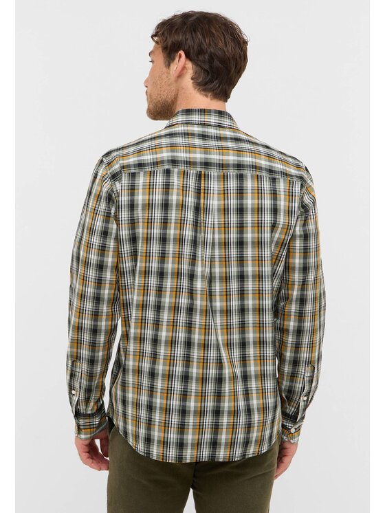 Mustang Mustang Koszula Style Chester Poplin Zielony Regular Fit