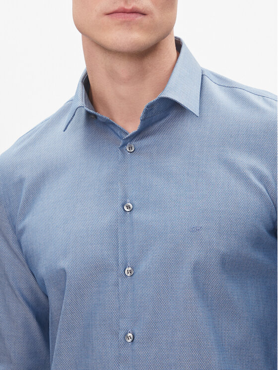 Calvin Klein Calvin Klein Cămașă K10K112299 Albastru Slim Fit