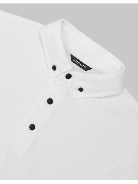 Borgio Borgio Polo corio Écru Classic Fit