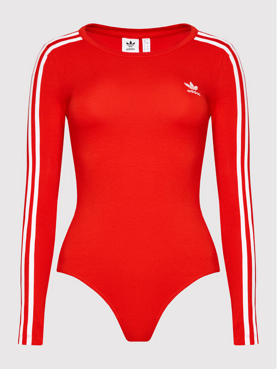 Womens red adidas bodysuit hot sale