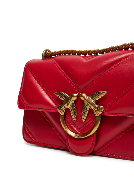 PINKO PINKO Torbica Love One Mini Light Cl 104550 A26Z Crvena