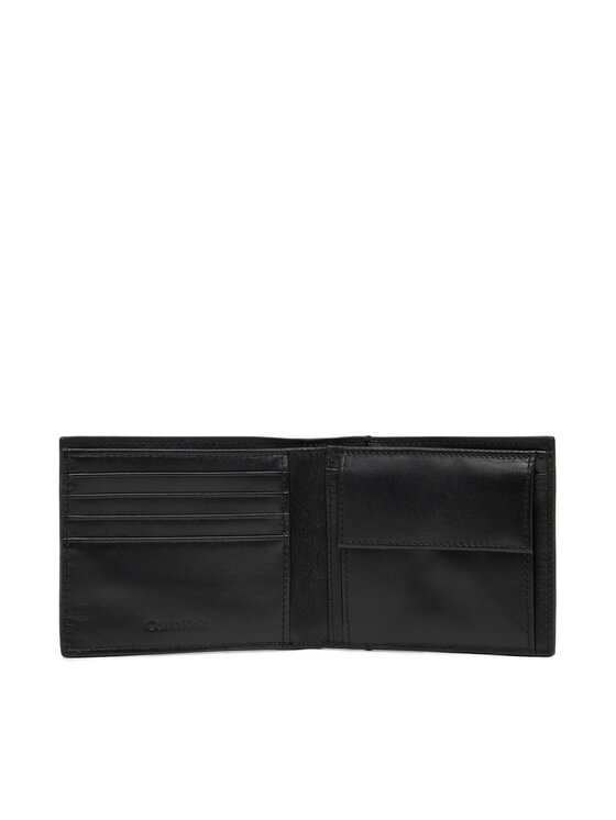 Calvin Klein Calvin Klein Peňaženka Embossed Woven Billfold W/ Coin LV04D1125G Čierna