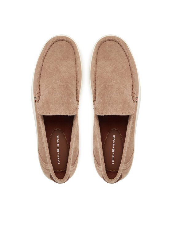 Tommy Hilfiger Tommy Hilfiger Обувки Modern Light Hybrid Suede Loafer FM0FM05354 Кафяв