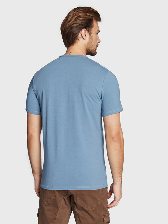 Guess Guess Majica M3RI11 J1314 Modra Slim Fit