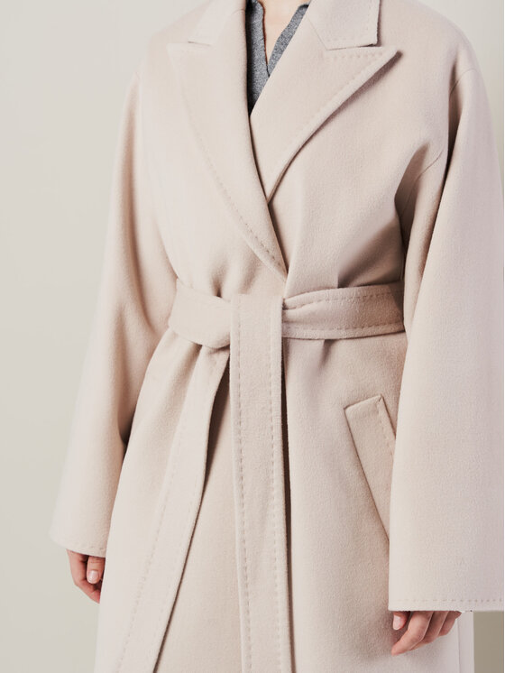 BEIGE BEIGE Płaszcz zimowy BASE MODERN Beżowy Regular Fit