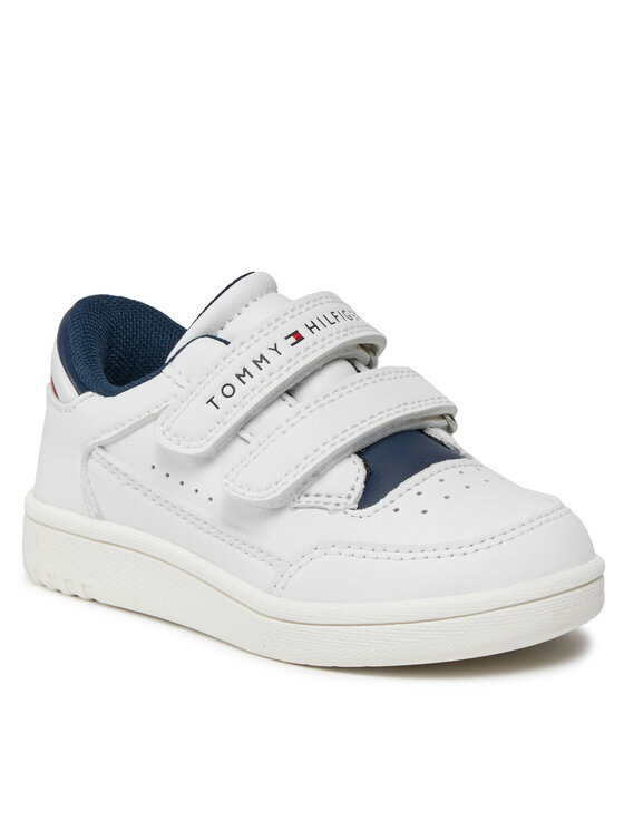 Tommy Hilfiger Tommy Hilfiger Αθλητικά Stripes Low Cut Velcro Sneaker T1X9-33339-1355 M Λευκό