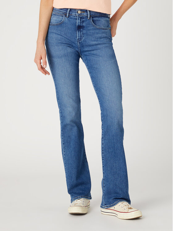 Wrangler Jeans hlače W28B4736Y 112334275 Modra Bootcut Fit