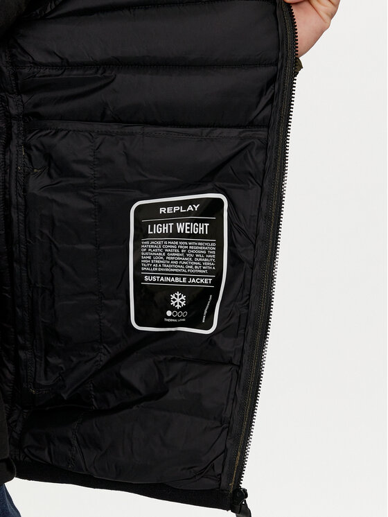REPLAY REPLAY Демісезонна куртка M8261.000.84166D Зелений Regular Fit