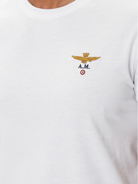 Aeronautica Militare Aeronautica Militare T-shirt 252TS1580UJ00372 Bijela Regular Fit