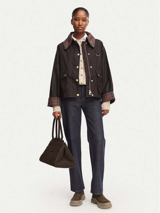 Barbour Barbour Преходно яке Spey LWX1581RU91 Тъмнокафяв Regular Fit
