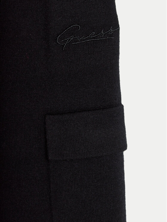 Guess Guess Spodnie materiałowe J4BB08 Z2V42 Czarny Relaxed Fit