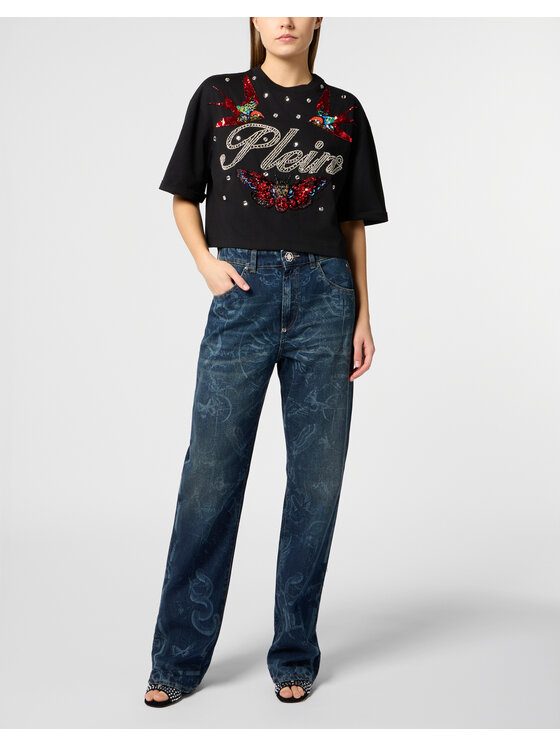 PHILIPP PLEIN PHILIPP PLEIN T-Shirt 29017 Czarny Regular Fit