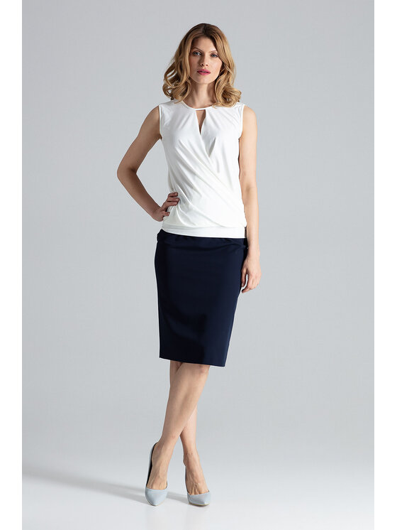 FIGL FIGLFIGL Blusa M337 Écru Regular Fit