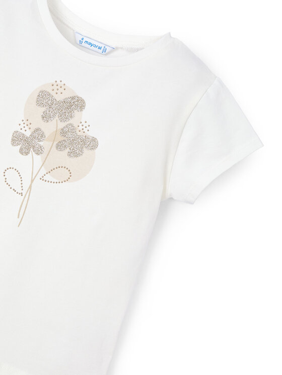 Mayoral Mayoral T-krekls 174 Écru Regular Fit