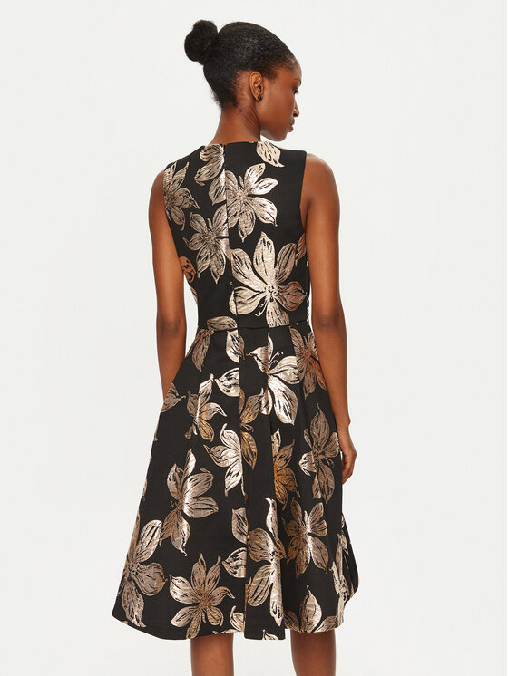 Rinascimento Rinascimento Rochie cocktail CFC0121716003 Negru Regular Fit