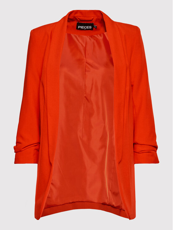 Pieces Pieces Zakó Boss 17090996 Piros Regular Fit