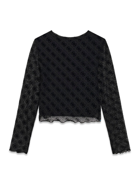 Guess Guess Blūze J6YP02 K3743 Melns Regular Fit