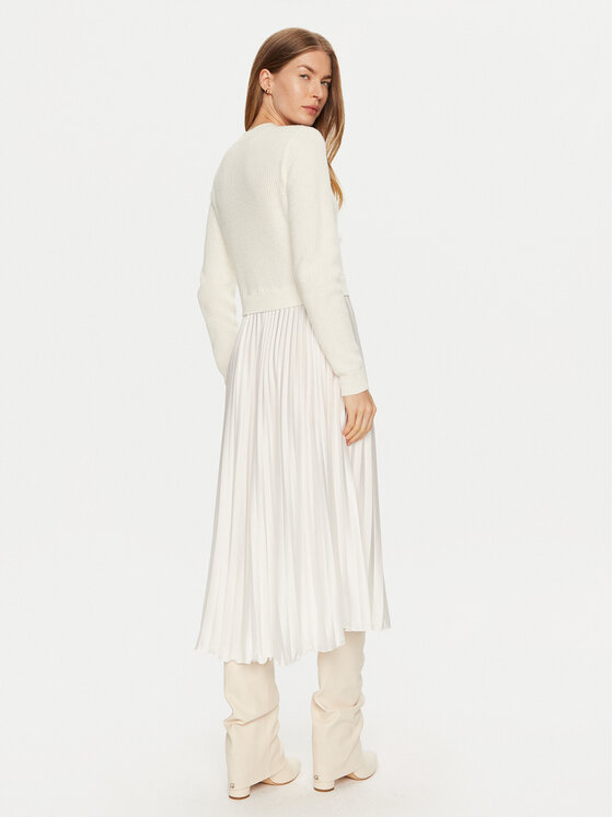 ViCOLO ViCOLO Haljina za svaki dan 77090S Bijela Regular Fit