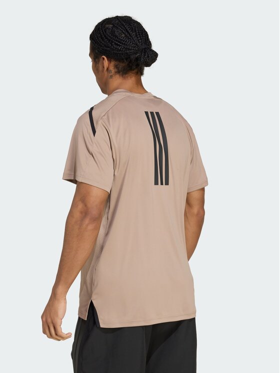 adidas adidas Koszulka techniczna Designed for Training Pro-Series Tee Brązowy Slim Fit