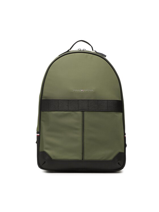 Rucsac Tommy Hilfiger Th Elevated Nylon Backpack AM0AM10939 Verde