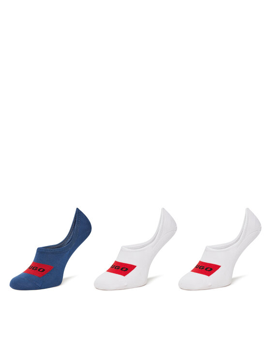 Set de 3 perechi de șosete scurte pentru bărbați HUGO 50496082 Colorat