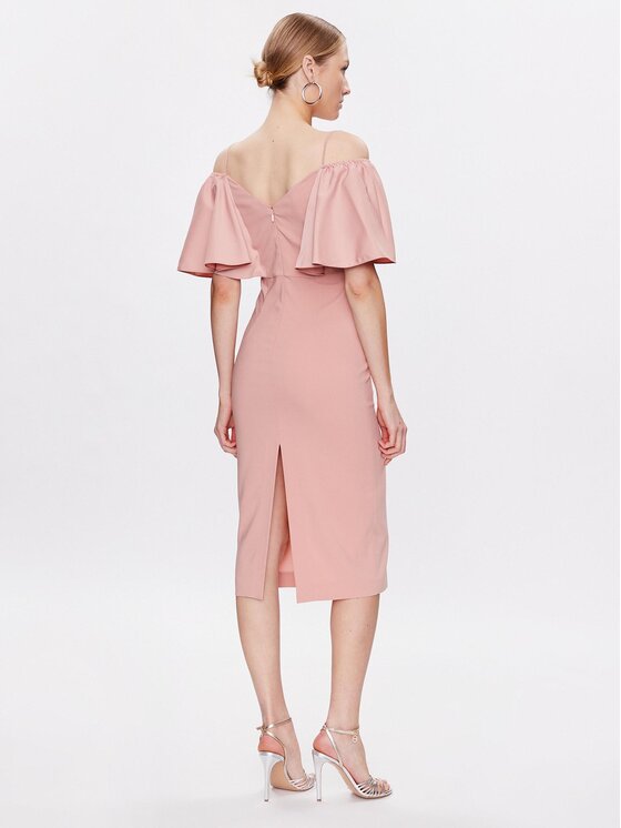 PINKO Pinko Koktejlové šaty La Carlota 100034 A0GI Růžová Regular Fit