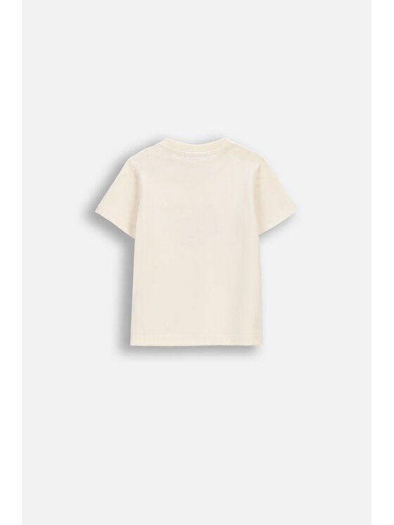 Coccodrillo Coccodrillo T-Shirt WC6143201MBN-003 Kremowy Regular Fit