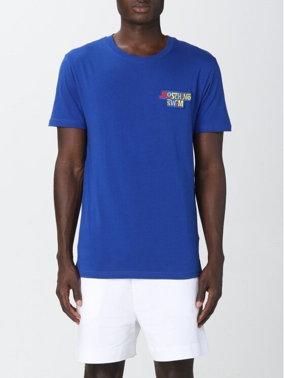 MOSCHINO Underwear & Swim MOSCHINO Underwear & Swim T-Shirt A1910 2316 0345 Modrá Slim Fit