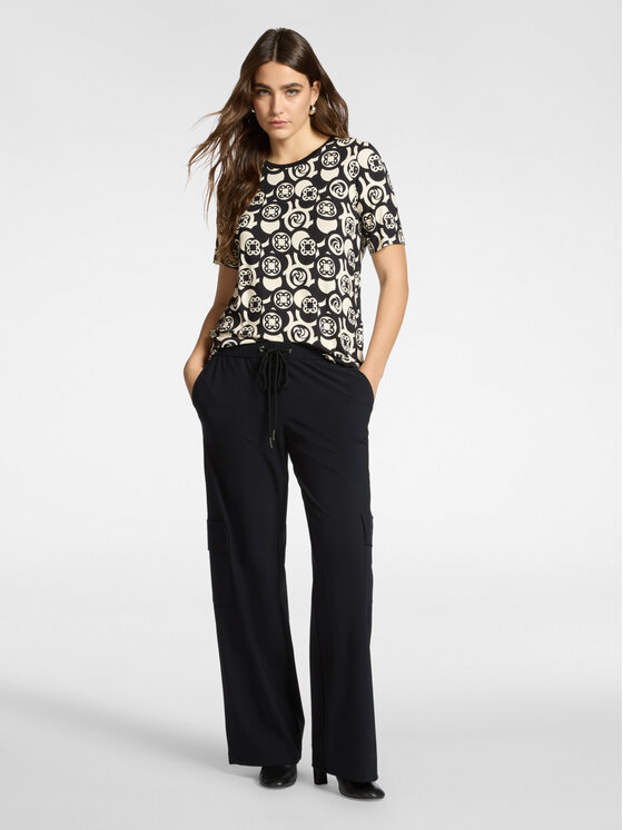 Elena Mirò Elena Mirò T-Shirt G000Z000621N001 Czarny Regular Fit