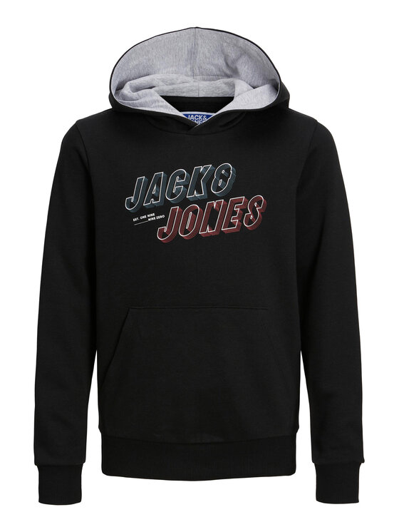 Jack&Jones Junior Jack&Jones Junior Bluza Friday 12219582 Czarny Regular Fit