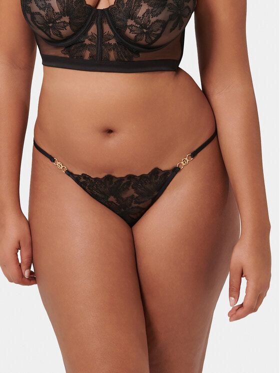 Bluebella Bluebella Tanga Olympia 42266 Fekete