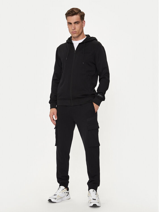 Guess Guess Majica dugih rukava Z4YQ07 KC3D2 Crna Regular Fit