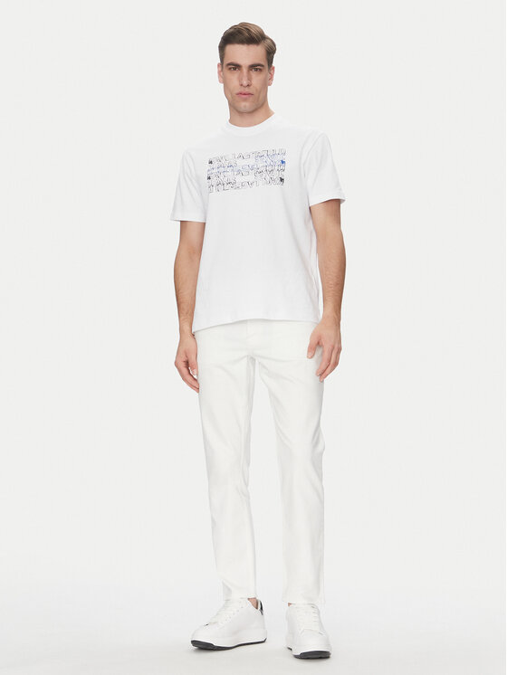 Karl Lagerfeld Jeans Karl Lagerfeld Jeans Traperice A2M10136 Bijela Tapered Fit