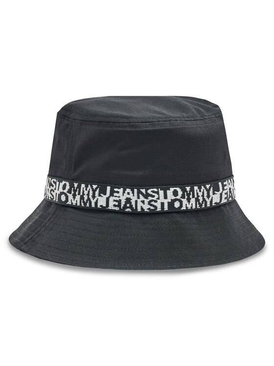 Tommy Jeans Platmale Item Bucket AW0AW14830 Melns