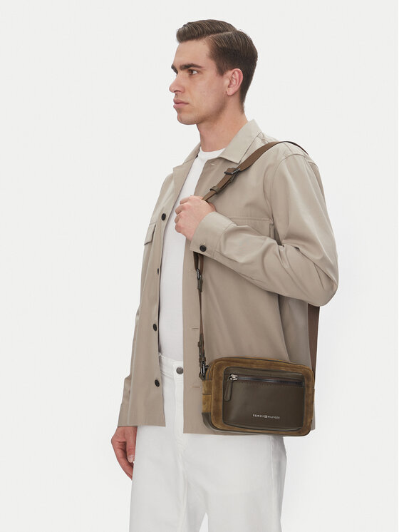 Tommy Hilfiger Tommy Hilfiger Crossover torbica Th Casual Suede Camera Bag AM0AM13231 Zelena