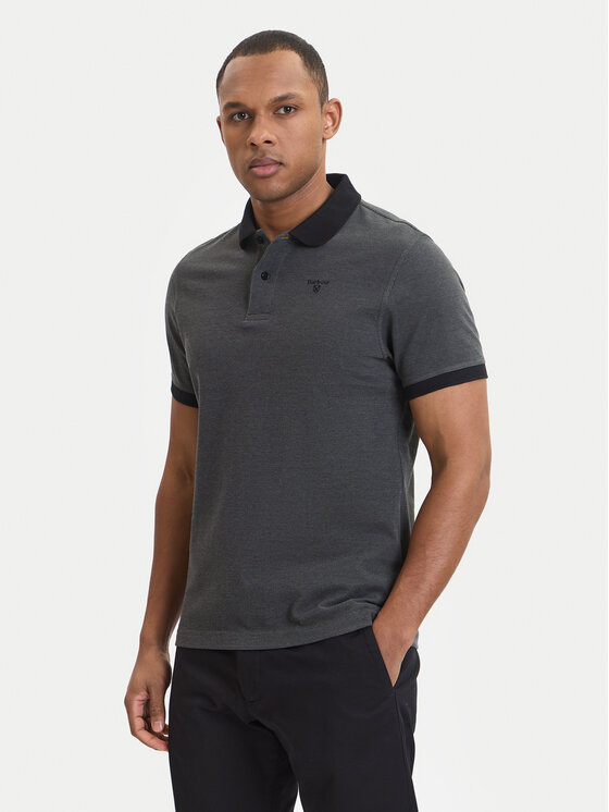 Barbour Tricou polo Essential MML0628BK31 Gri Regular Fit