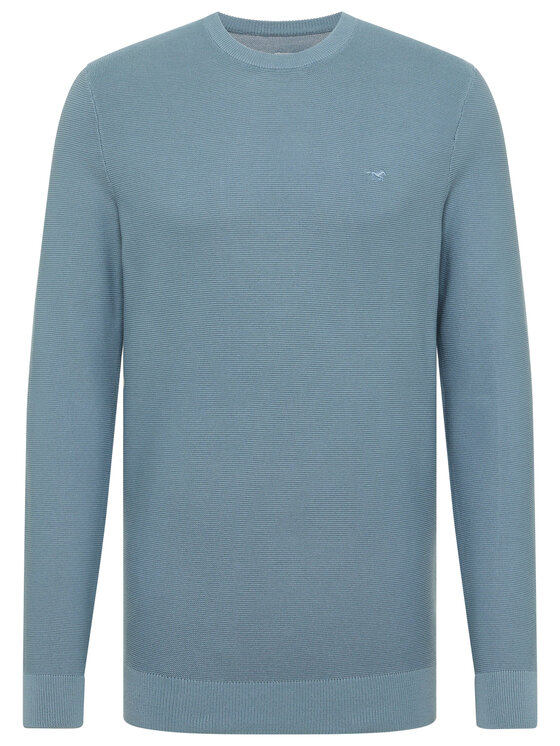 Mustang Mustang Sweter ELLIOT Niebieski Regular Fit
