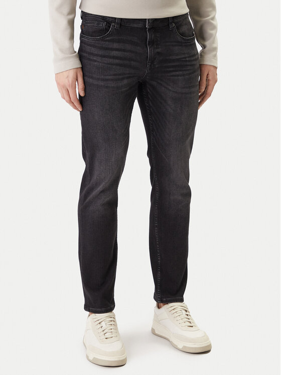 BOSS Blugi Delaware 50553405 Negru Slim Fit