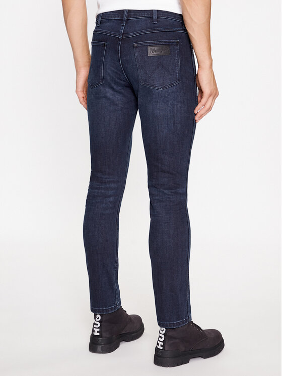 Wrangler Wrangler Τζιν Larston 112345378 Σκούρο μπλε Slim Fit